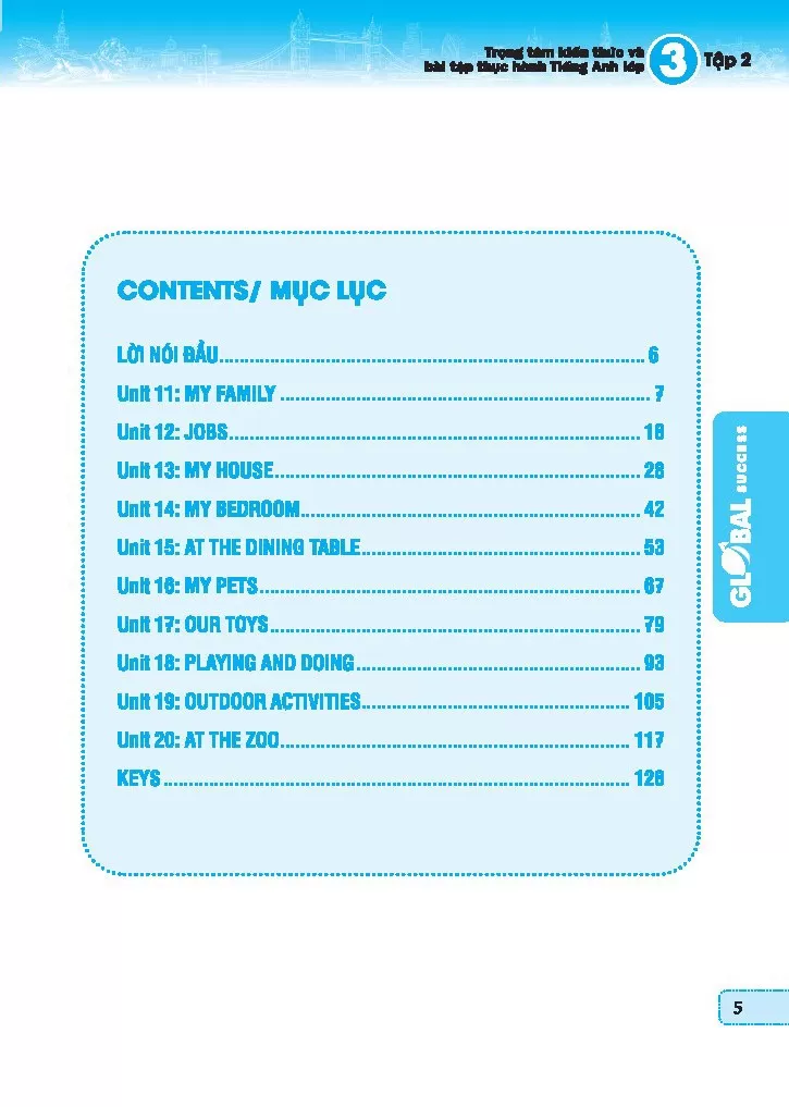 TRỌNG TÂM KIẾN THỨC VÀ BÀI TẬP THỰC HÀNH TIẾNG ANH LỚP 3 - TẬP 2 (Có đáp án - Biên soạn theo SGK tiếng Anh Global Success)